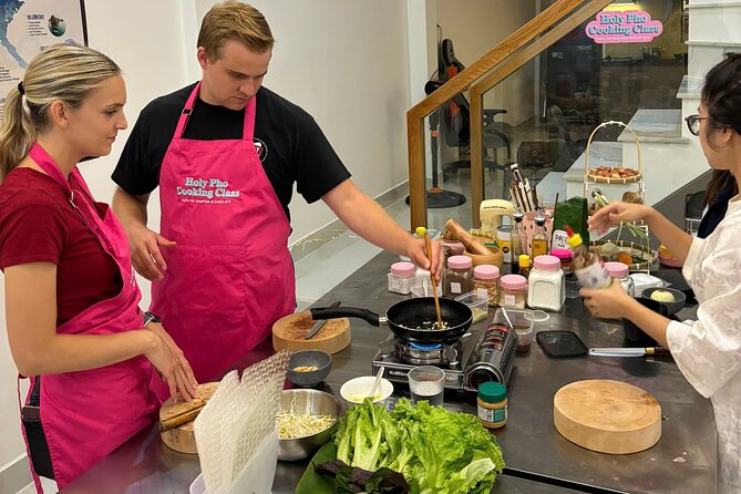 Cook 4 Local Vietnamese Dishes In Pink-themed Class & Market Tour - Price and value: $38 for a 4-hour cooking + market day
