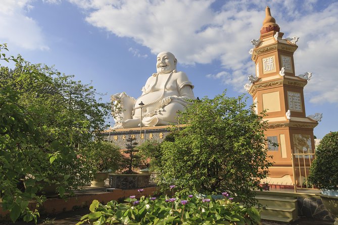 From HCM City: Mekong Delta Tour with Sampan Journey - My Tho and Vinh Trang Pagoda: a calm start with mixed cultural design