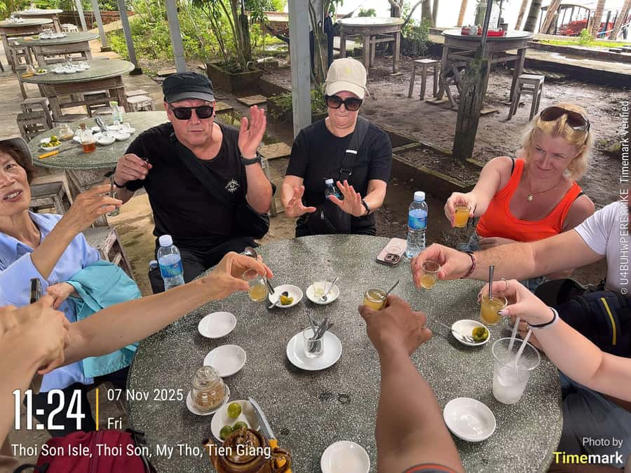 HCM: Authentic Mekong Delta - Boat, TukTuk, Khot Cake Making - Coconut Island and the Mekong by boat: why the water segment is the heart