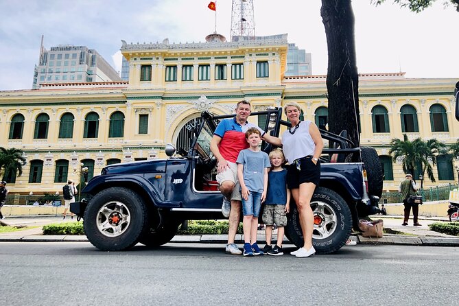 Ho Chi Minh City Private Half-Day Tour by U.S Army Jeep - Central Post Office and Notre Dame Cathedral: French-Downtown Stops in Real Time