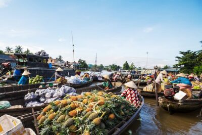 Mekong Delta & Cai Rang Floating Market 2-Day Tour from HCMC - Day 1: HCMC at 7:45, Vinh Trang Pagoda, then My Tho by boat