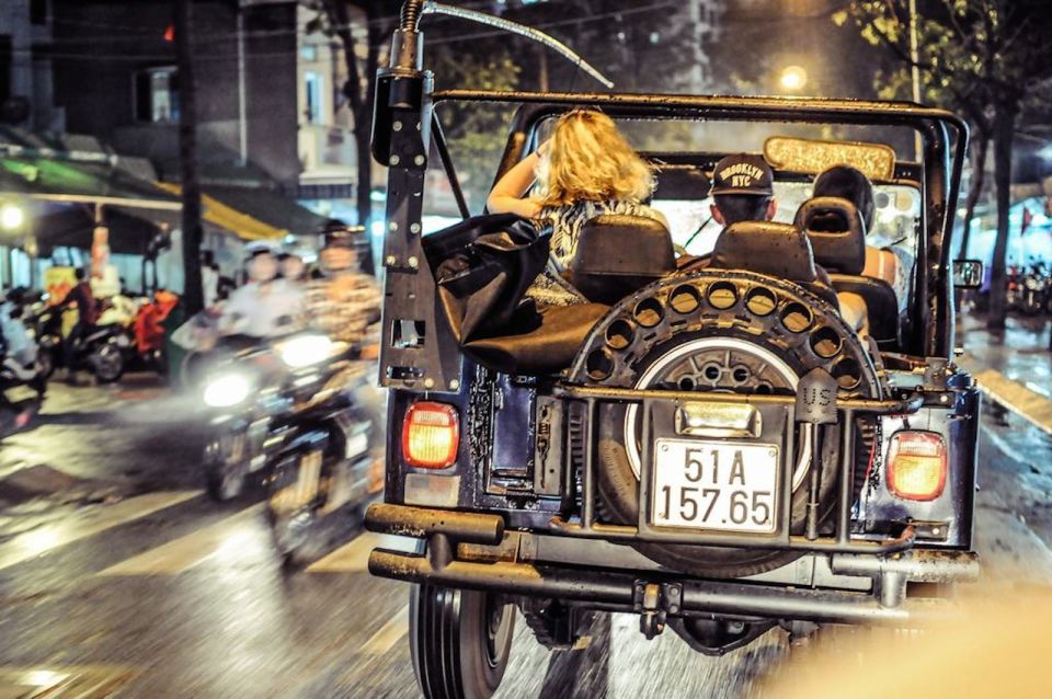 Saigon by Night: Private City Tour by Jeep and Skybar Drink - French Colonial After-Dark Sights: Opera House, City Hall, Notre Dame, Post Office