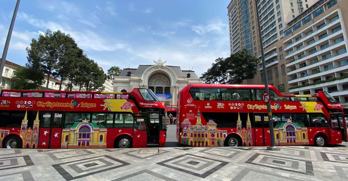 Saigon: City Sightseeing Hop-On Hop-Off Bus Tour - Two bus colors, one practical way to see Saigon
