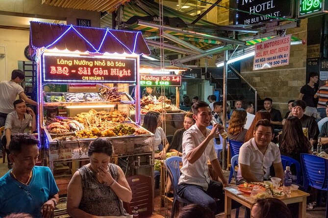 Saigon Night Bites on Foot: Local Vendors, Stories & Sweet Finish - Snack lane: from banh bo banh tieu to ha cao and spring rolls