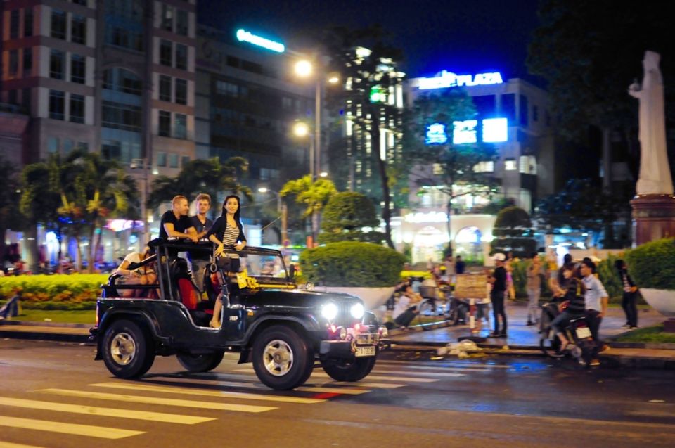 Saigon: Private Food Tour Discovery & City Tour by Jeep - Panoramic city air and the Jeep ride feel